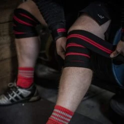 Harbinger Red Line Knee Wraps -HARBIN Sports Shop 9a1756fd0c741126d7bbd4b692ccbd91 5d0a752575de5 600x600 1