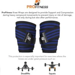 ProFitness Knee Wraps -HARBIN Sports Shop a424ed4bd3a7d6aea720b86d4a360f75 5d0a75264ddee 600x600 1