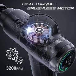 Fusion Black Pro Massage Gun -HARBIN Sports Shop fusion black pro massage gun 2 3